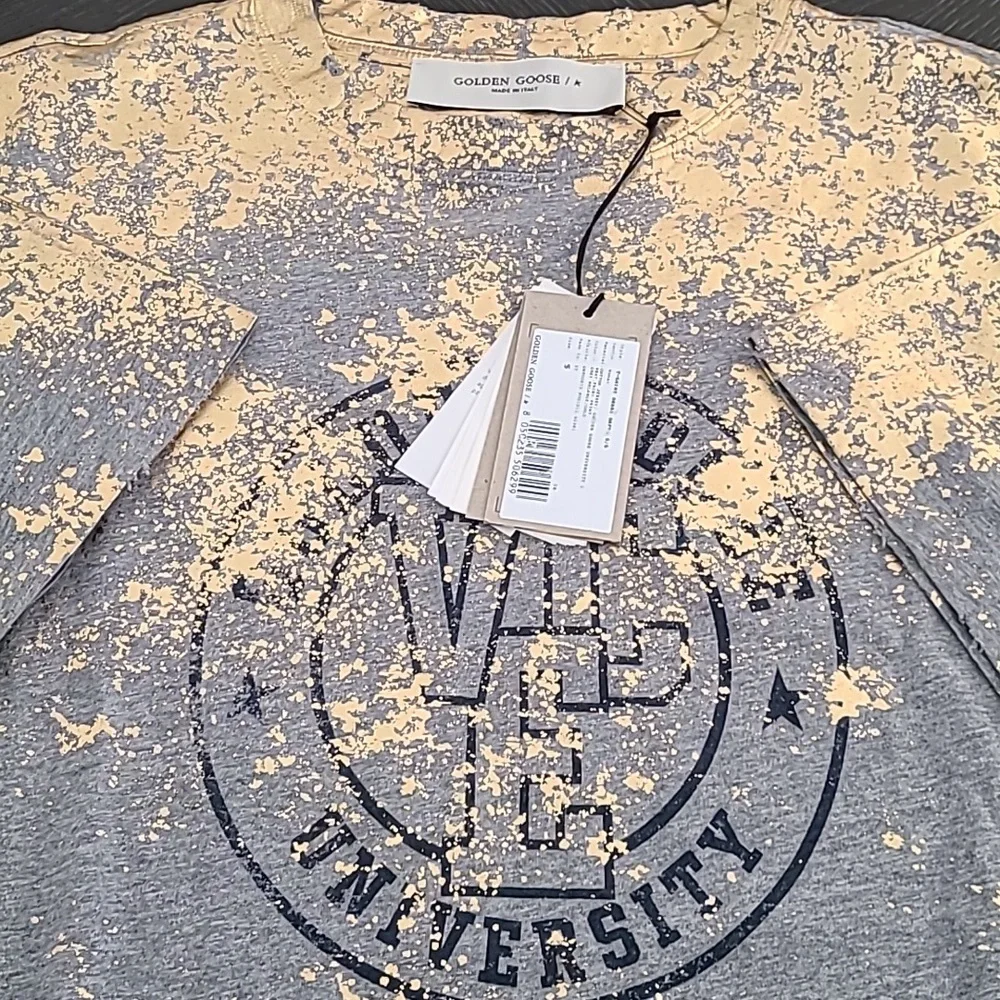 NWT GOLDEN GOOSE Dafne University cotton t-shirt dress - Picture 4 of 8